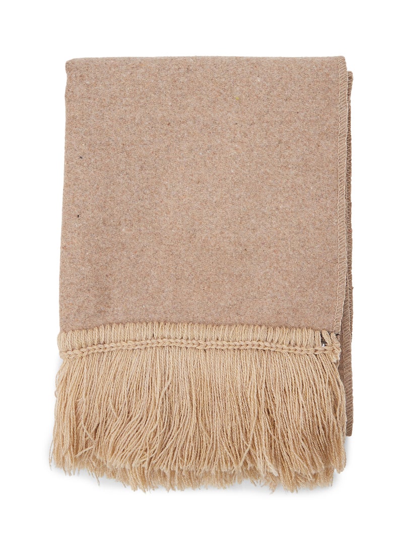 Scarf Collections Solid Wool Scarf Camel  - Image 2