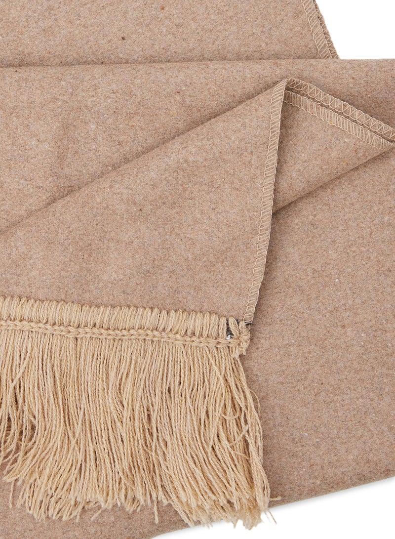 Scarf Collections Solid Wool Scarf Camel  - Image 3