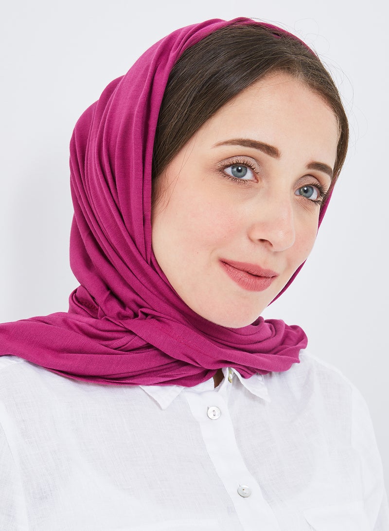 Scarf Collections Solid Viscose Scarf Fuchsia  - Image 1