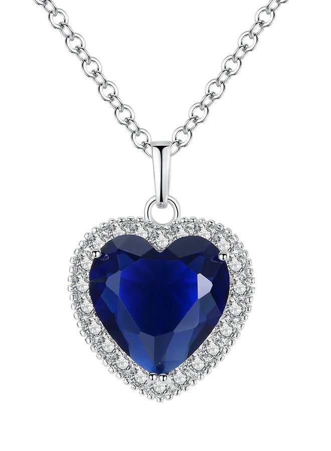 Zircon Stone Studded Wedding Pendant Necklace