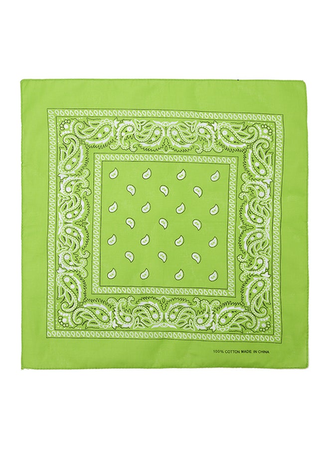 Flower Print Headscarf Light Green