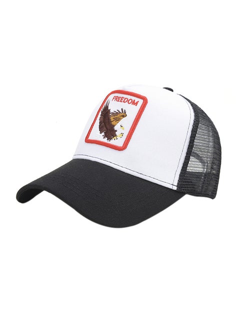 Embroidered Cricket Cap White