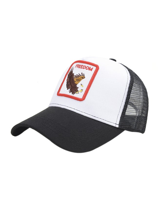 Embroidered Cricket Cap White 