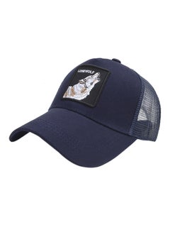 Embroidered Cricket Cap Blue