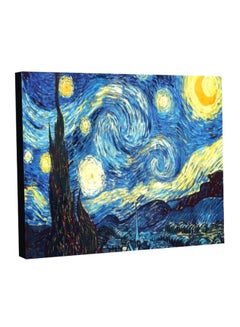 بي بي أوريجنال ديزاينز لوحة ليلية النجوم أزرق/أصفر/أسود 80x60سم 