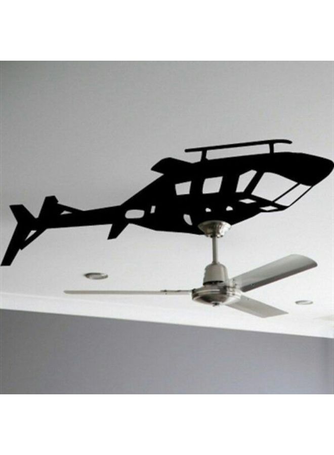 BBOriginalDesigns Helicopter Wall Sticker Black 45x60cm