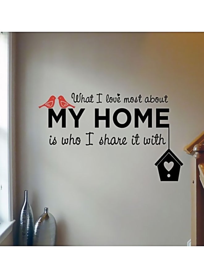 BBOriginalDesigns Decorative Designs Wall Sticker Black/Red 60x45cm