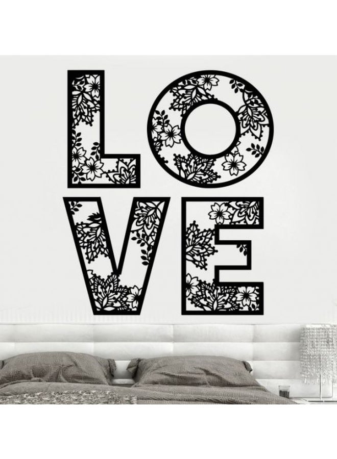 BBOriginalDesigns Love Printed Wall Sticker Black 80x120cm 