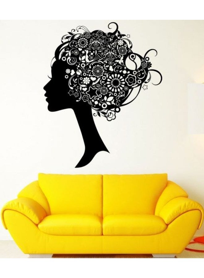 Face Wall Sticker Black 90x60cm - v1562763897/N27660699A_1