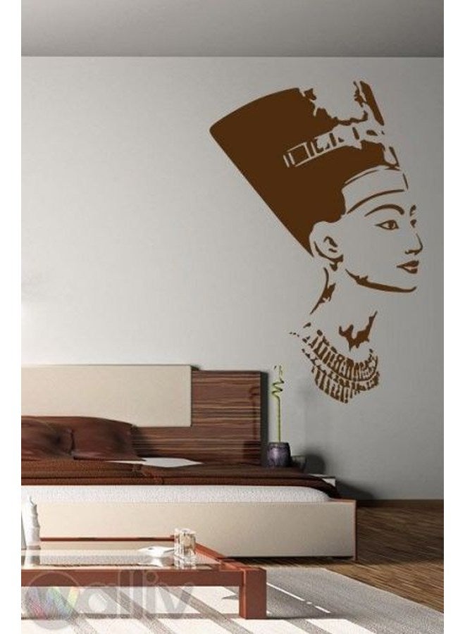 BBOriginalDesigns Nefirtiti Wall Sticker Brown 60x45cm 