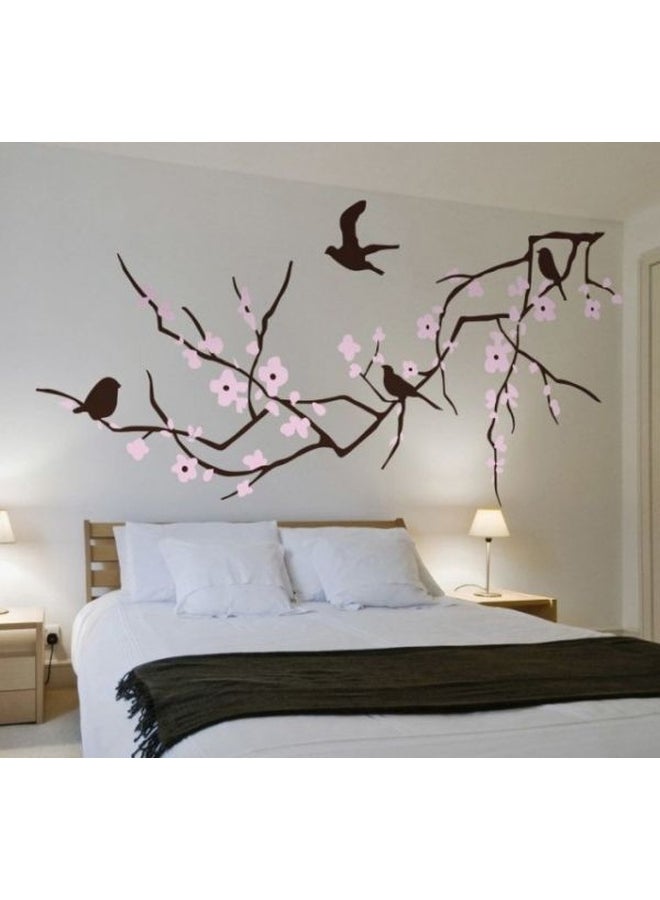 BBOriginalDesigns Tree 15 Wall Sticker Brown/Pink 90x60cm 