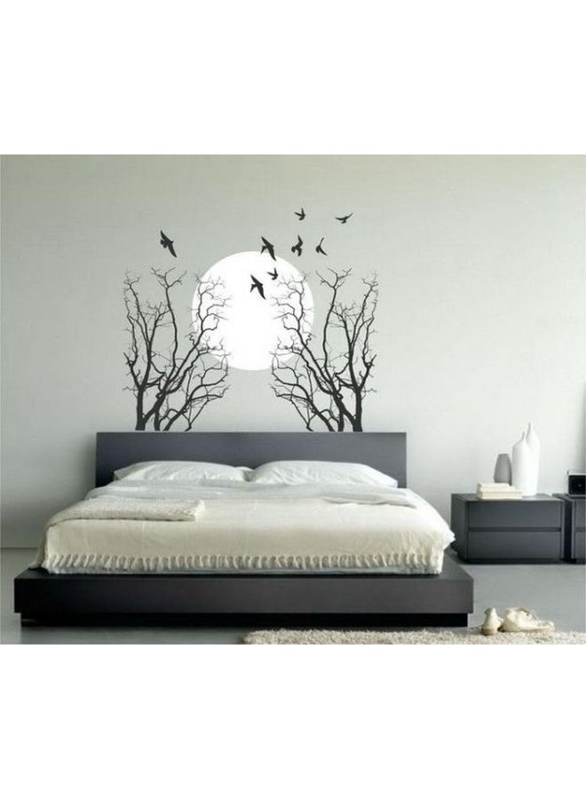 BBOriginalDesigns Trees 8 Wall Sticker Black/White 90x60cm
