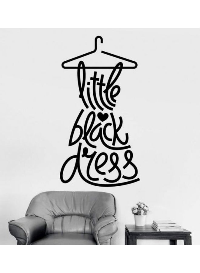 BBOriginalDesigns Little Black Dress Wall Sticker Black 90x60cm 