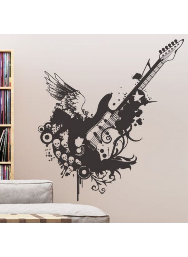 BBOriginalDesigns Rock Guitar Wall Sticker Black 50x78cm
