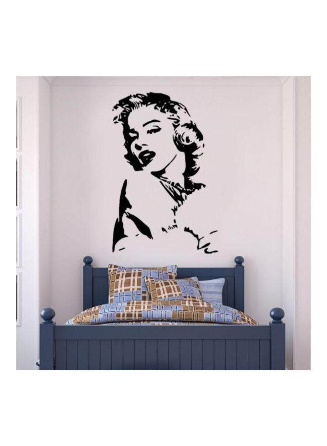 BBOriginalDesigns Marilyn Monroe Wall Sticker Black 116x52cm
