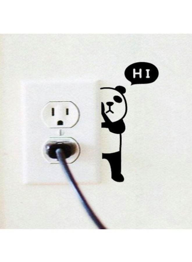 بي بي أوريجنال ديزاينز ملصق جداري بتصميم باندا أسود 120x80سم