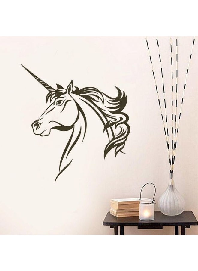 BBOriginalDesigns Unicorn Wall Sticker Brown 120x80cm 