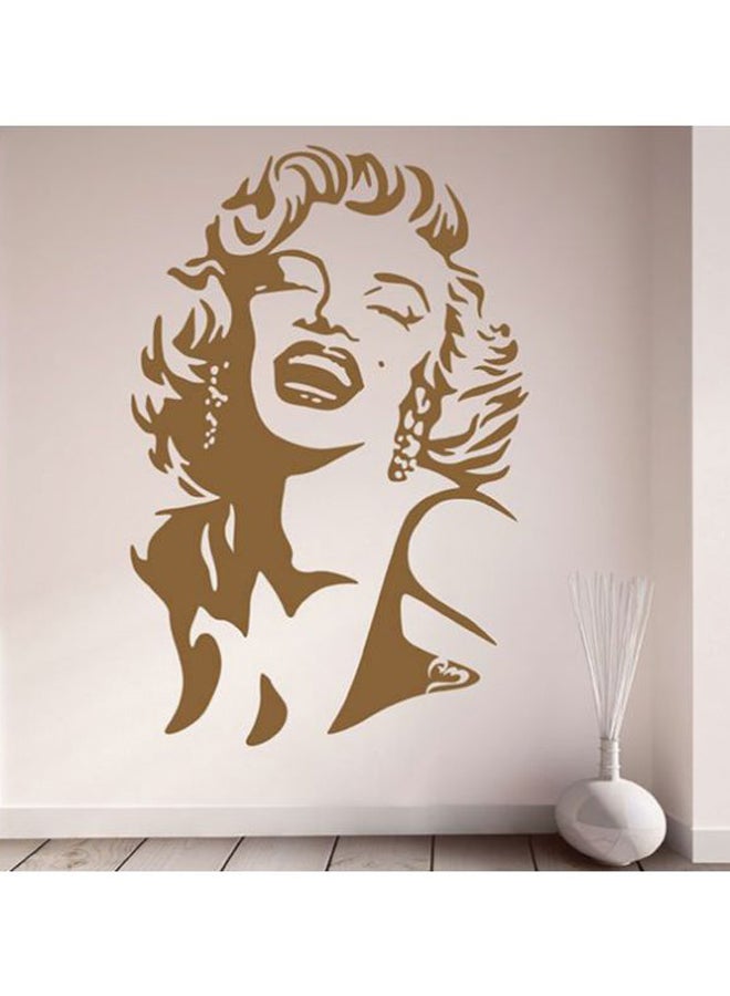 BBOriginalDesigns Marilyn Monroe 2 Wall Sticker Brown 50x78cm 