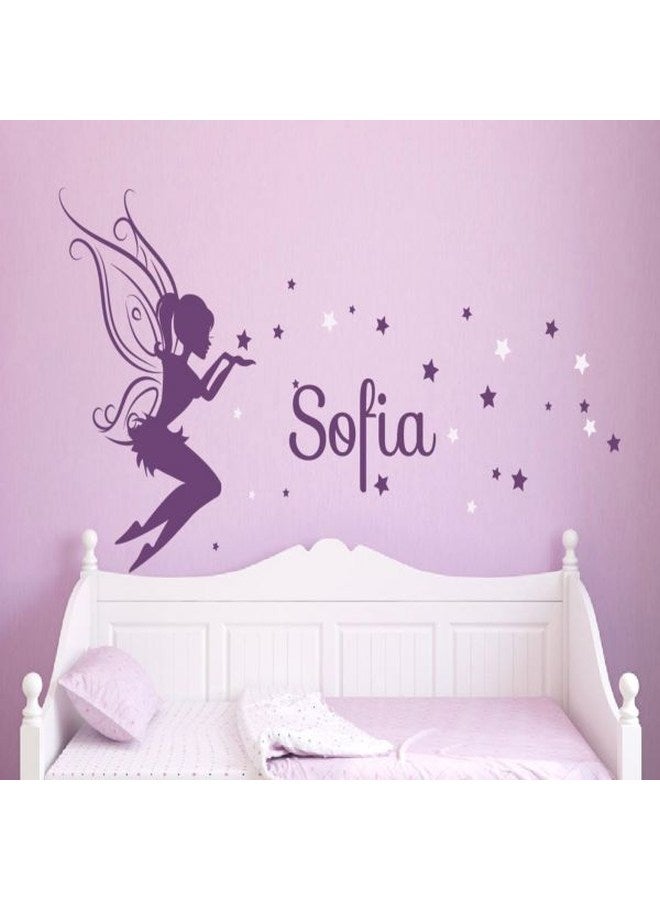 Kids Names Wall Sticker Purple 116x52cm - v1562764015/N27661252A_1