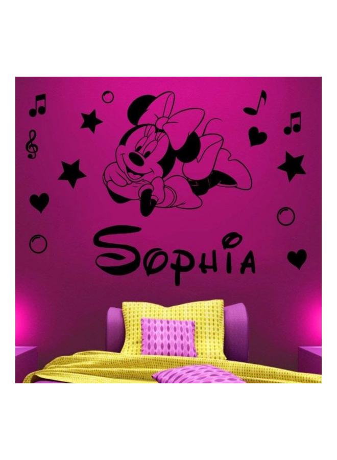 BBOriginalDesigns Little Minnie Wall Sticker Black 78x50cm