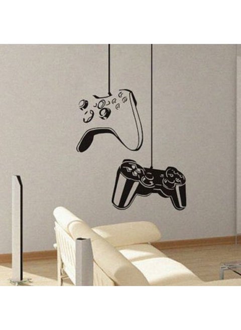 Gamers Wall Sticker Black 38x65cm