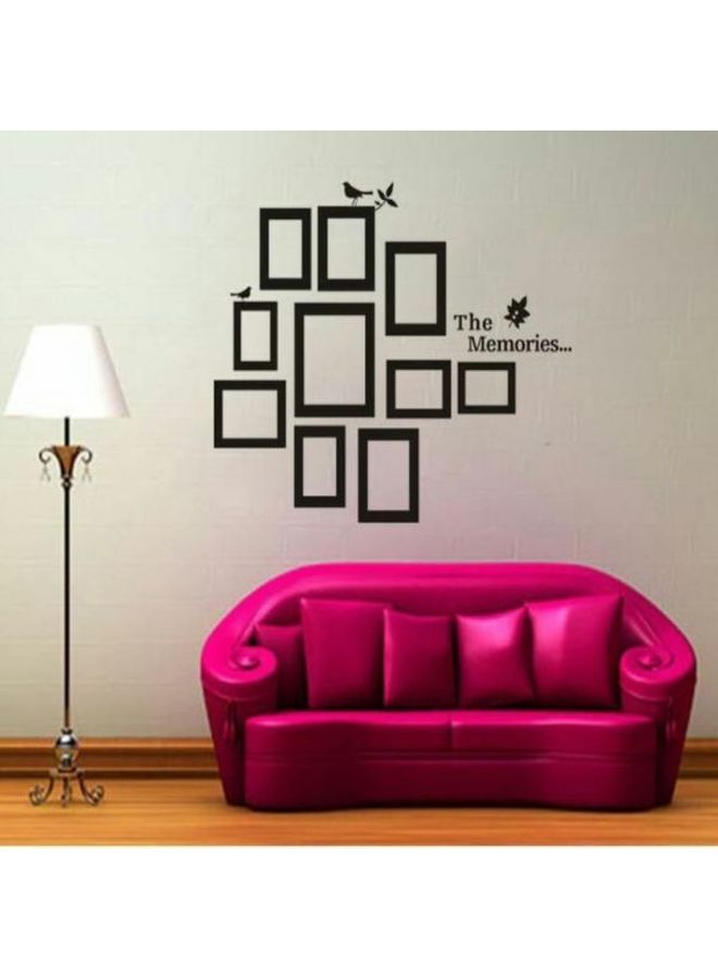 بي بي أوريجنال ديزاينز ملصق جداري مطبوع بتصميم إطارات للصور العائلية أسود 100x105سم