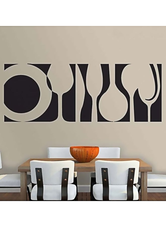 BBOriginalDesigns Kitchenware Wall Sticker Black 36 x24cm 
