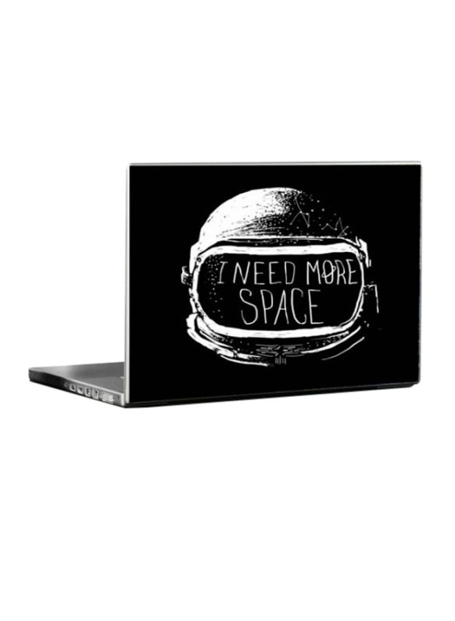 ملصق مطبوع للابتوب مقاس 15 بوصة أسود/ أبيض