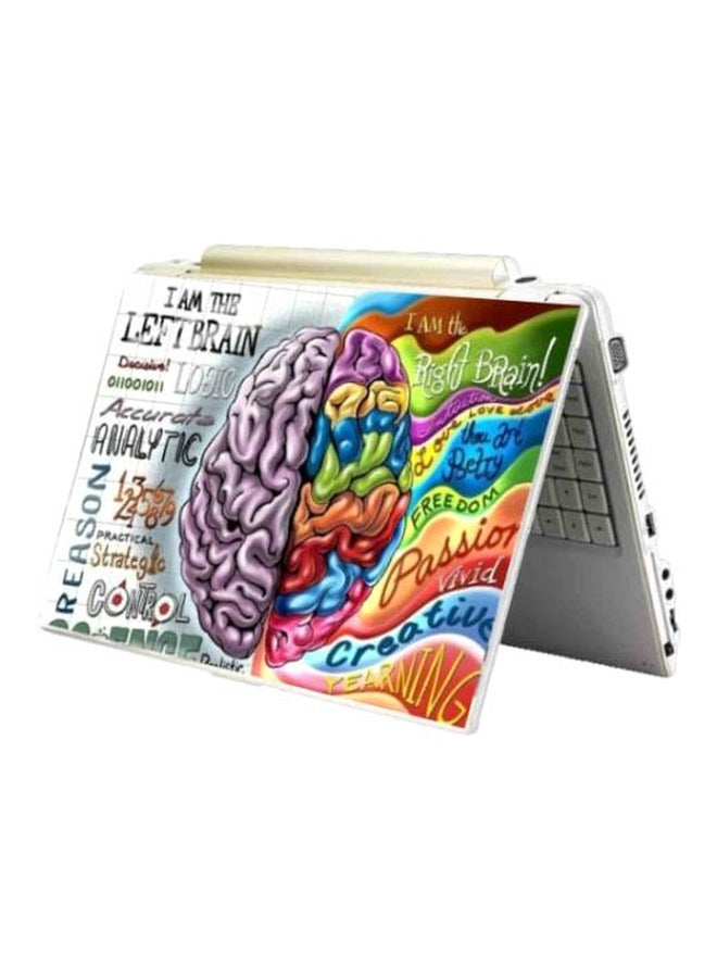 غطاء حماية للابتوب مزين بطبعات أخضر / أصفر / أزرق