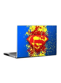 DC Superman Printed Laptop Skin Blue/Red/Yellow