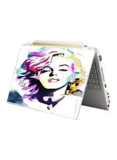 Marilyn Monroe Printed Skin For 15-inch Laptop White/Pink/Yellow - v1562764984/N27657984A_1