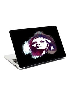 Lady Printed Skin For 17-Inch Laptop Black/White/Grey - v1562765002/N27658087A_1