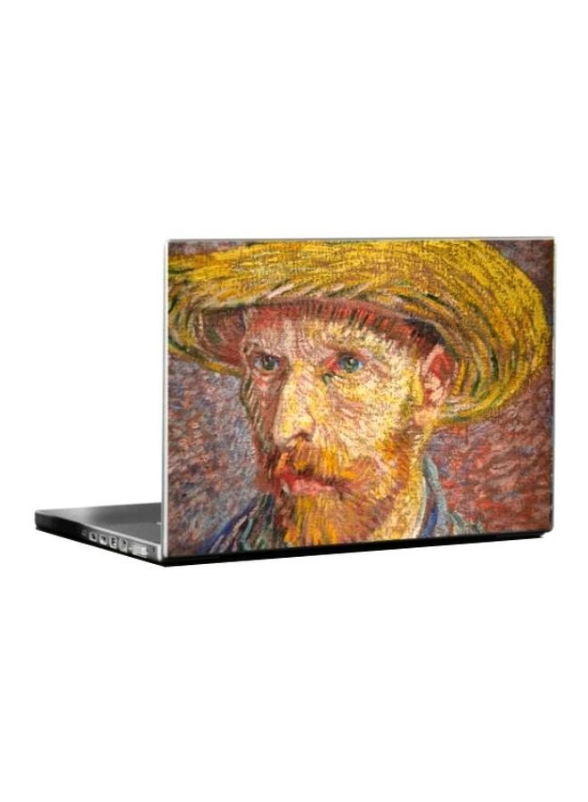 BBOriginalDesigns Printed Design Skin For 15-Inch Laptop Red/Beige/Yellow 