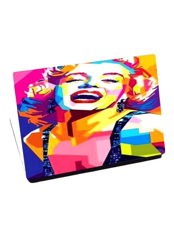Printed Skin For 15-Inch Laptop White/Yellow/Pink