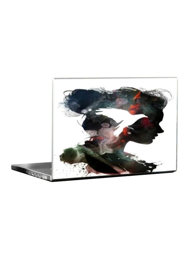 BBOriginalDesigns Protective Skin For Laptop 15-Inch Black/White/Red 