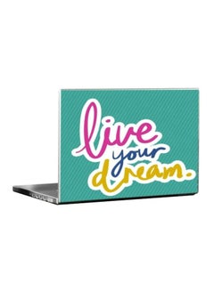 Protective Printed Skin For 17-Inch Laptop Green/Pink/Yellow - v1562765031/N27658268A_1