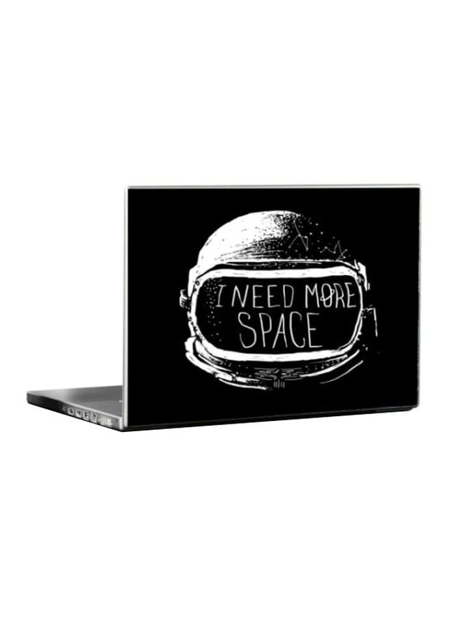BBOriginalDesigns Protective Printed Skin For 17-Inch Laptop Black/White 