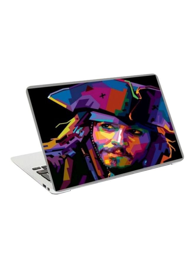 BBOriginalDesigns Protective Printed Skin For 15-Inch Laptop Purple/Pink/Black 