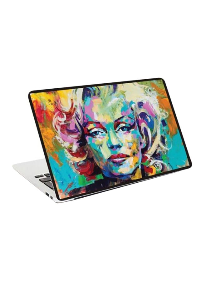 BBOriginalDesigns Printed Skin For 15 -Inch Laptop Yellow/Blue/Pink 