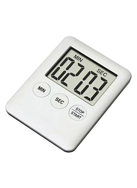 Digital Screen LCD Timer White