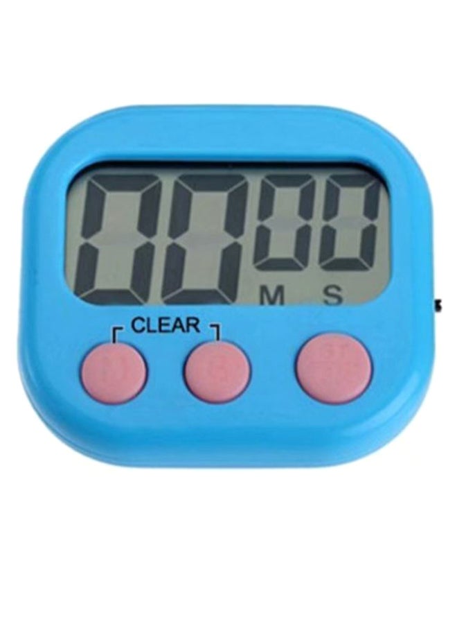 Digital Countdown LCD Timer Blue/Pink 7cm 