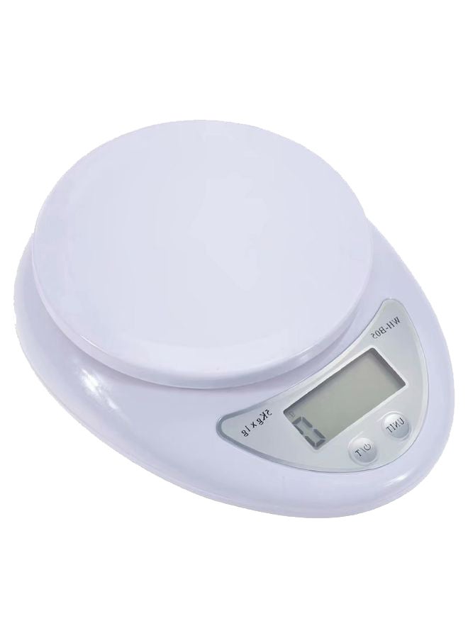 ميزان رقمي محمول مزود بشاشة LED أبيض 1كيلوجرام