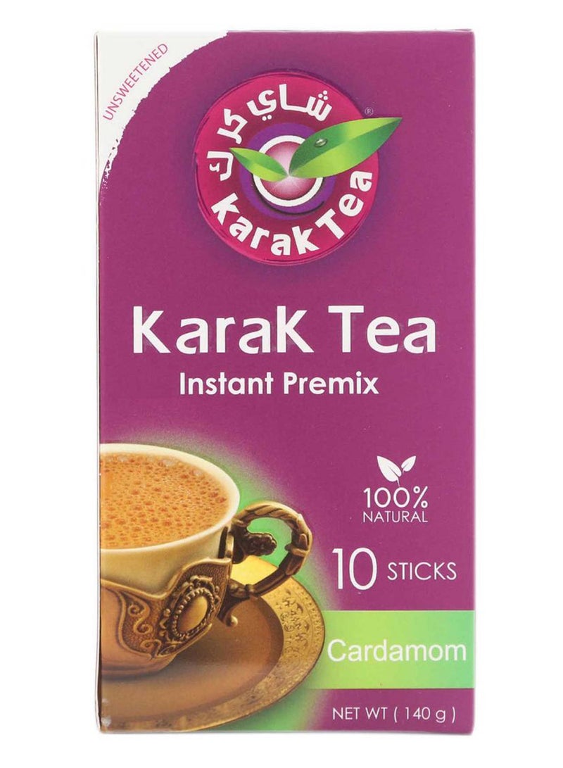 Karak Tea - Instant Premix Cardamom Karak Tea 14grams Pack of 10 - Image 1
