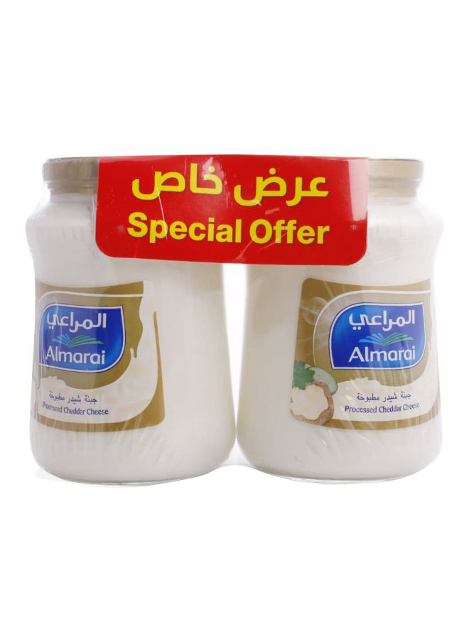 المراعي برطمان جبنة شيدر الذهبي مطبوخة 900غرام عبوة من قطعتين - Image 2