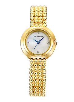men Stainless Steel Analog Wrist Watch J22G - 30 mm - Gold