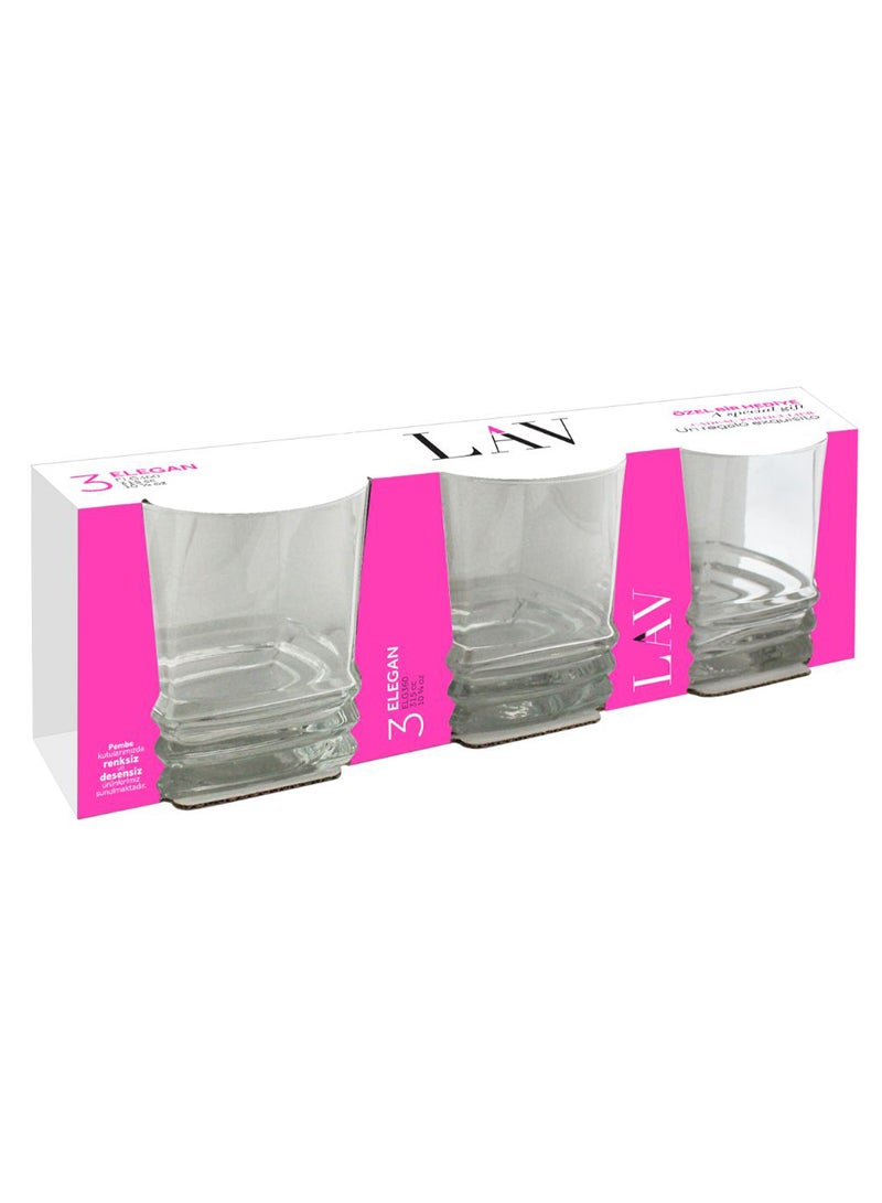 LAV 3-Piece Elegan Glass Set Clear 315ml - Image 2