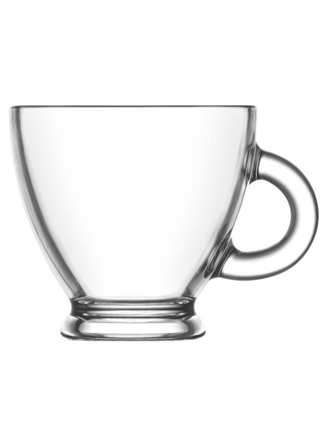6-Piece Roma Coffee Cup Set Clear 95ml