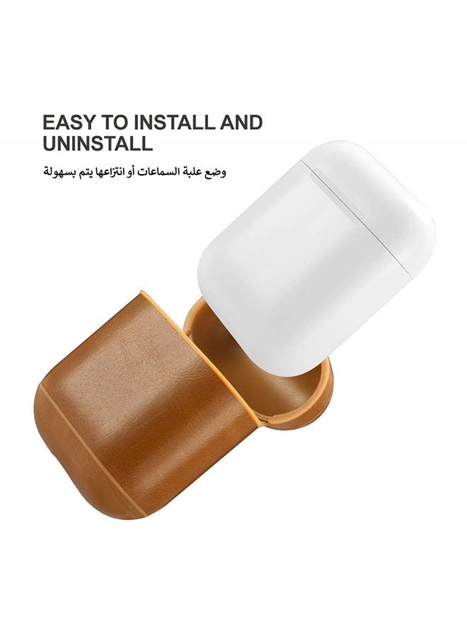 Icarer Protective Carry Case For Apple AirPods Khaki - Image 2