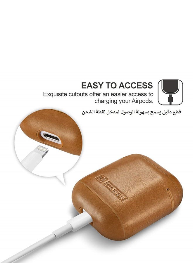 Icarer Protective Carry Case For Apple AirPods Khaki - Image 3