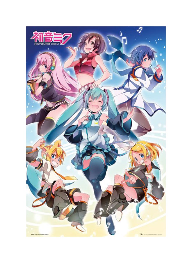 Hatsune Miku Poster Multicolour 91.5cm